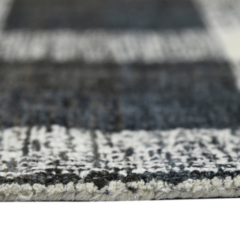 Gracie Oaks Ashleigh Handmade Wool Charcoal Rug & Reviews Wayfair